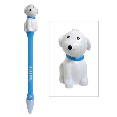 Maltese figurine topper pen - topper,