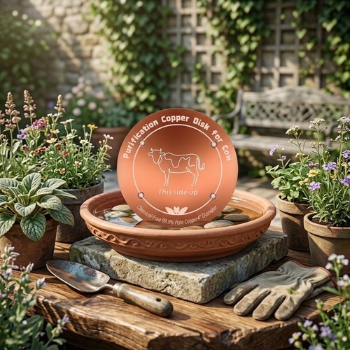 10x10cm copper bird bath - 10x10cm,
