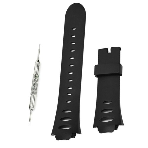 New rubber black watch band - new,