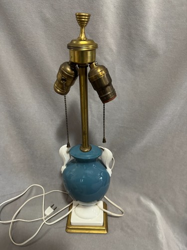 Vintage dual socket - aqua, blue