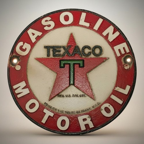 Texaco 1902 cast - 1902, plaque