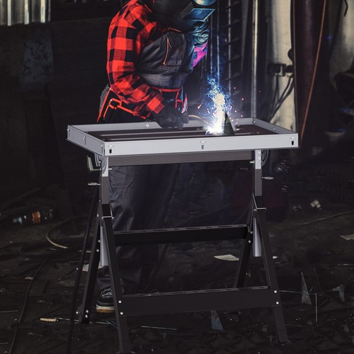 Folding welding table with - table,