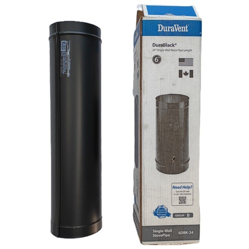 Duravent 6dbk durablack - 6dbk-24, 6"