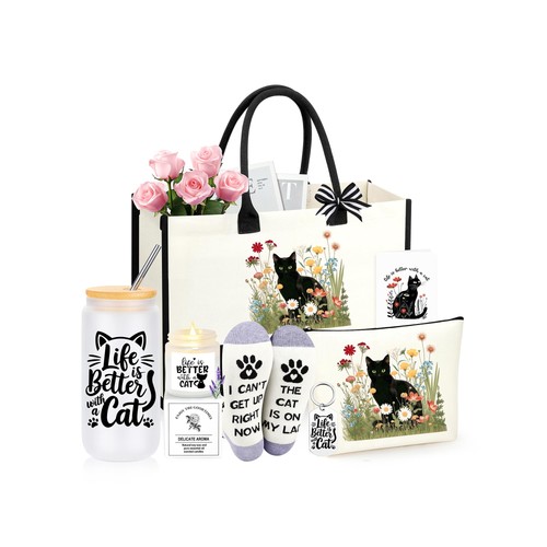 Black cat lover themed gifts - lover,