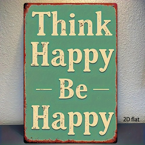 Vintage metal sign - metal,