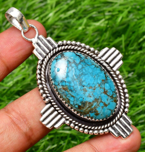Turquoise pendant gemstone - turquoise,