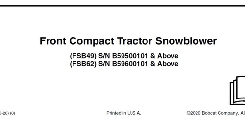 Bobcat fsb49 fsb62 - bobcat,