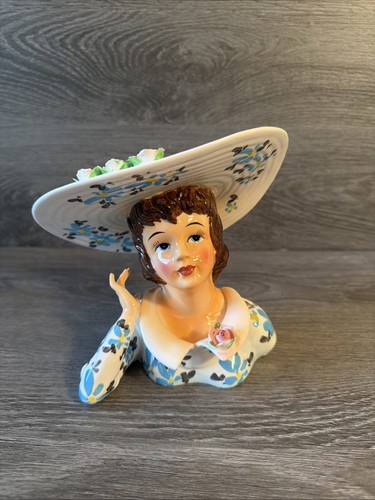 Lefton head vase 1343b - vase, #
