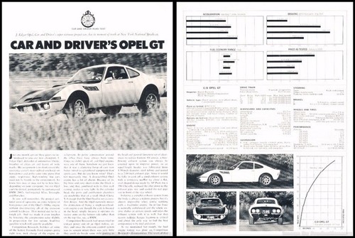 1970 opel original review - gt,