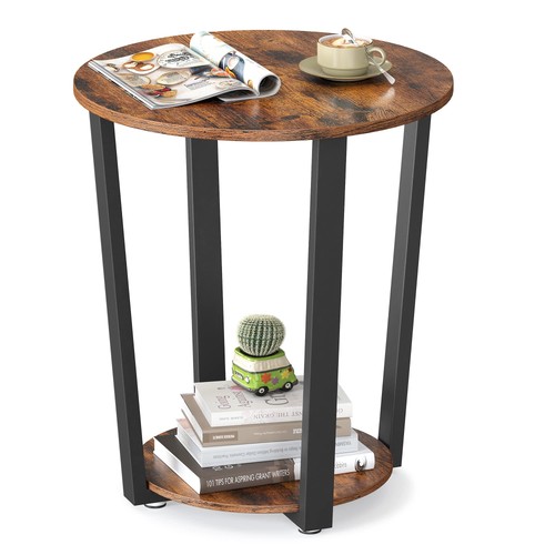 Round side end table - round,