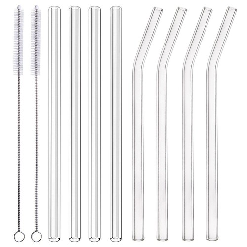 Alink glass smoothie straws - glass,