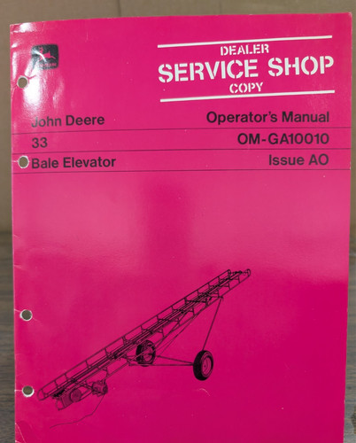 John deere bale elevator - deere,