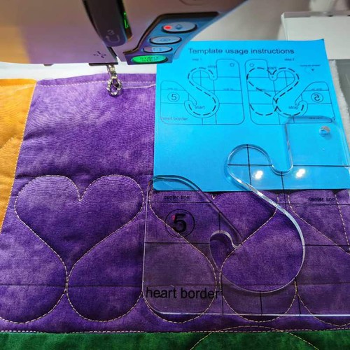 Free motion quilting template - motion,