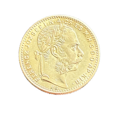 Hungary 1891 gold francs 8 - 1891, 20