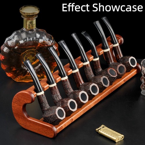 Smoking pipe rack wooden - pipe, rack,wooden