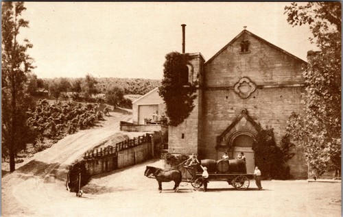 Vintage postcard paul masson - vintage,