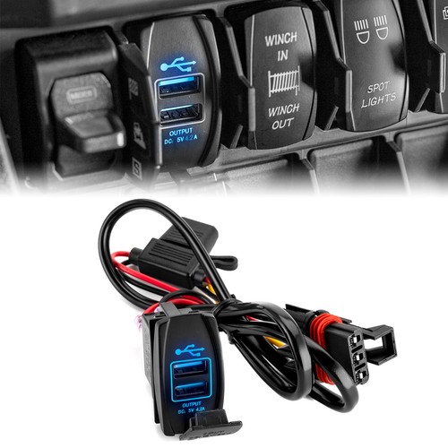 Plug play dual usb 2a - usb, fast