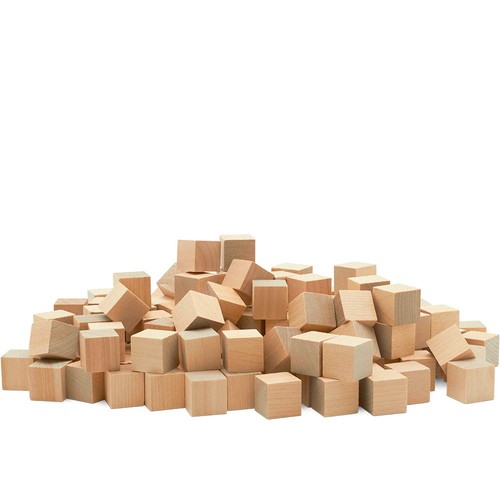 Unfinished wooden blocks - unfinished,