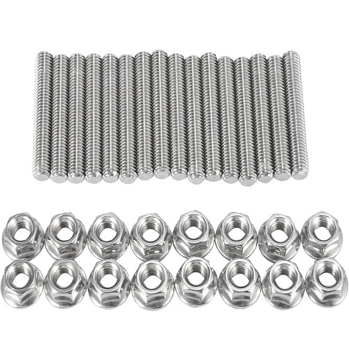 16pcs stainless steel exhaust - steel,