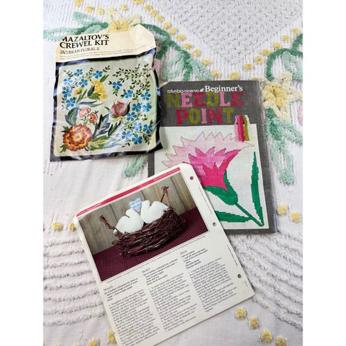 Vintage mazaltov crewel - crewel, kit