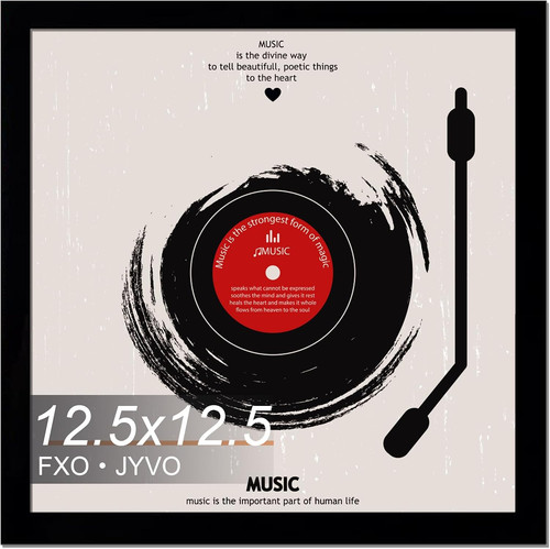 Vinyl record frame display for - vinyl,
