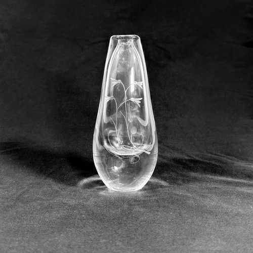 Studio art glass bud - glass, vase