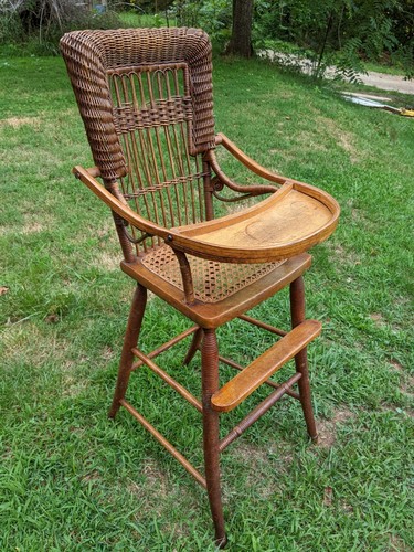 Vintage solid oak wicker - solid,