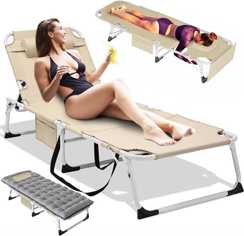 Folding chaise lounge - lounge, 5