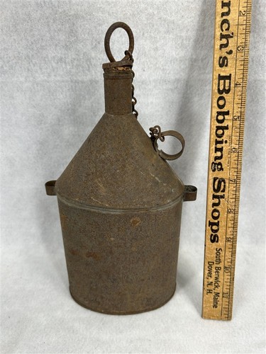 Antique canteen military tin - military,