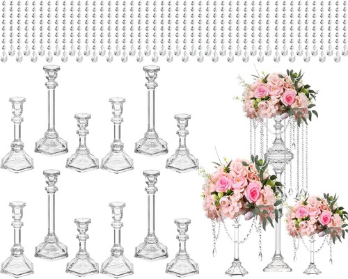 12pc glass flower - 12pc,