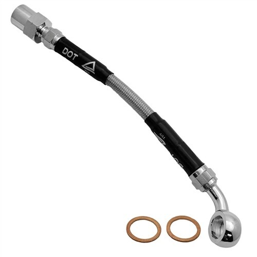 Braided front right brake - s/s,