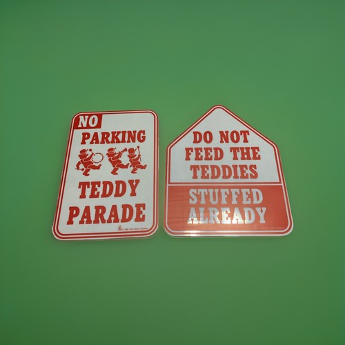 Teddy bear novelty signs - teddy,