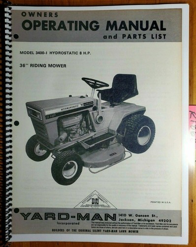Yardman hydrostatic 36 - yardman, 36"