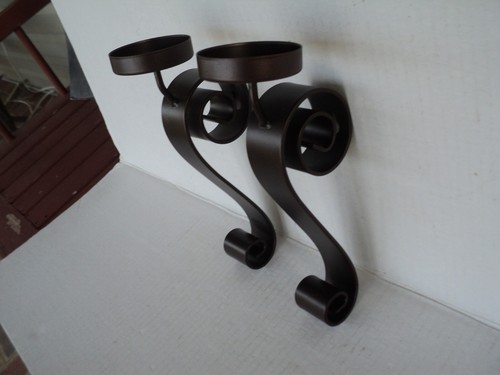 Pair bronze finish wrought - finish,