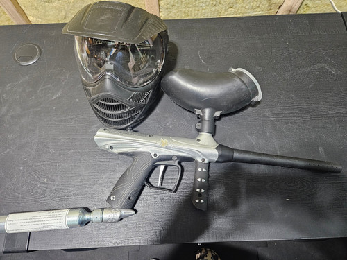 Paintball gun with mask - paintball,