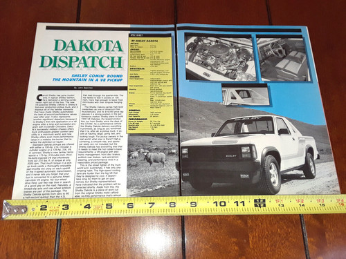 1989 shelby dodge dakota - dodge,