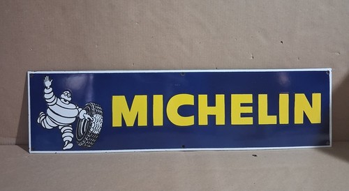 Michelin porcelain enamel sign - michelin,