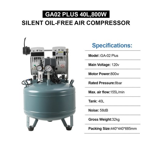 Silent oil free air compressor - silent,