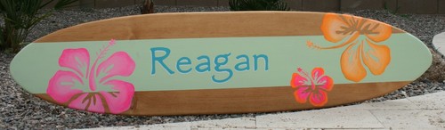 Surfboard wall art