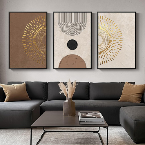 Framed large boho - framed, wall