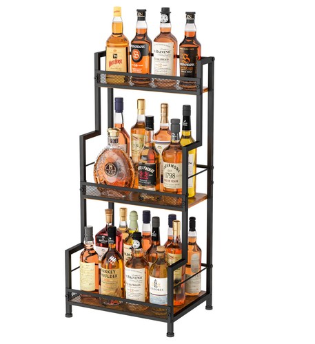 Tier liquor cabinet wine - 3-tier,