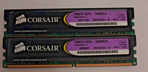 Corsair 1024mb cm2x1024 5400c4 - corsair,