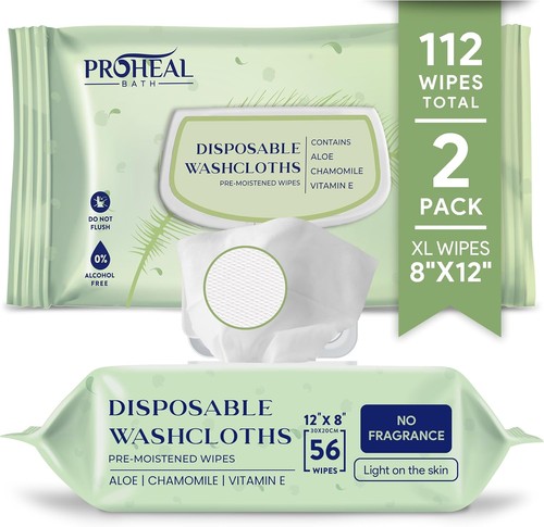 Large wet wipes for adults - x,