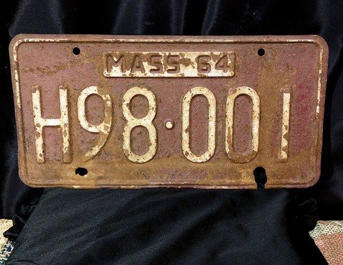 1964 license plate tag - license,