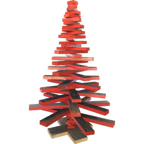 3ft redwood slat christmas - redwood,
