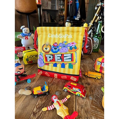 Pez candy drawstring - candy,