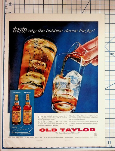 Vintage old taylor bourbon - old,
