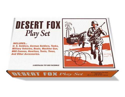 Marx desert fox play set - fox, box