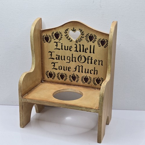 Vintage wood high back chair - back,