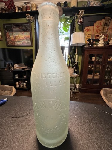 Antique tenn cola soda bottle - soda,
